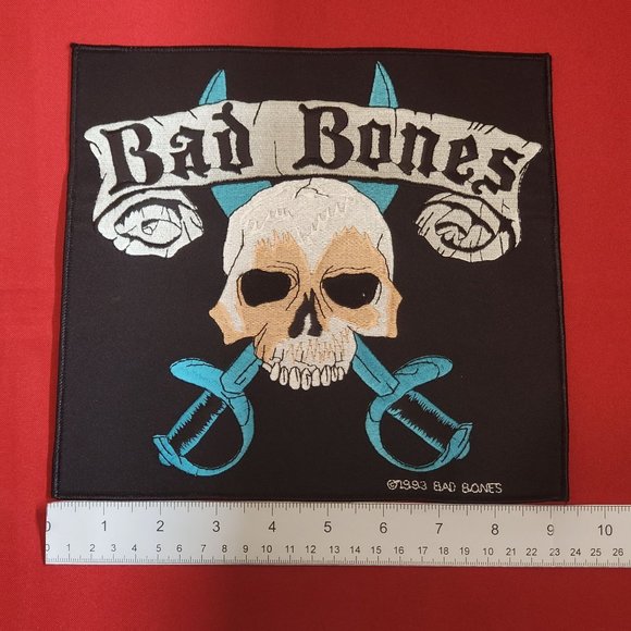 Vintage Bad Bones 1993 Patch Collectible Large Black - Picture 8 of 8